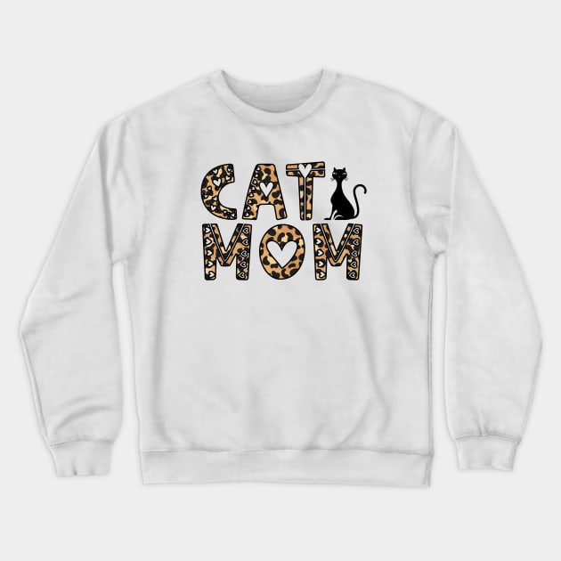 Cat Mom Crewneck Sweatshirt by BDAZ